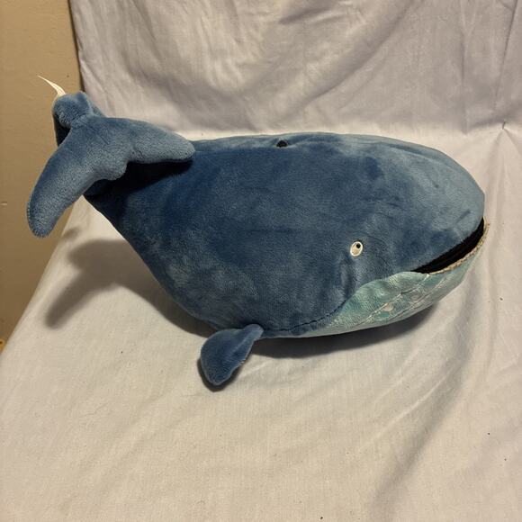 Kohls Cares Stuck 12" Long Blue Whale Tail Up Plush Stuffed Animal Toy NWT - Picture 1 of 4